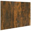 vidaXL H&ouml;f&eth;agafl Reykt&oacute;na Eikarlitur 120x1,5x80 cm Samsettur Vi&eth;ur