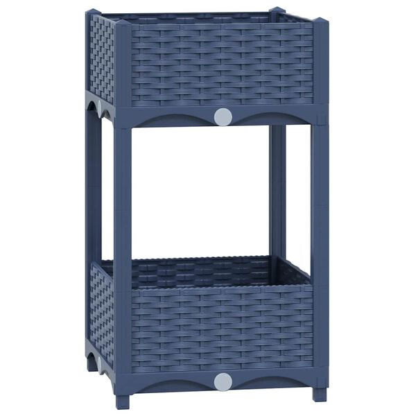 vidaXL Upph&aelig;kka&eth; Bl&oacute;maker 40x40x71 cm P&oacute;l&yacute;pr&oacute;p&yacute;len