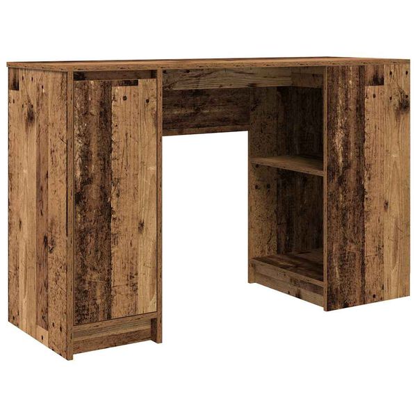 vidaXL Skrifborð Old Wood 120x42x76 cm Engineered Wood