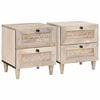 vidaXL Noat&ouml;flu sk&aacute;pur me&eth; sk&uacute;ffu 2 pcs Drapplita&eth;ur 40 x 33 x 46 cm
