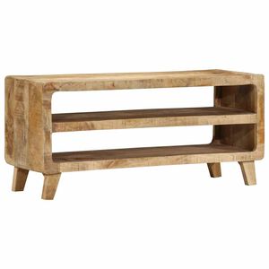 vidaXL sjónvarpsskápur 105x46x32 cm Solid Wood Gróft Mangó