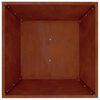 vidaXL Gar&eth;pl&ouml;ntukassi Rusty 50 x 50 x 15 cm Ve&eth;ra&eth; st&aacute;l