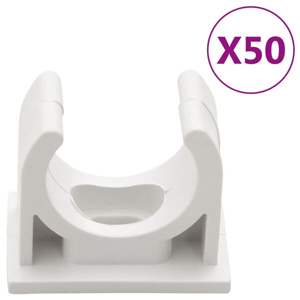 vidaXL Kapalstokkar me&eth; Klemmum &Oslash;20 mm 30 m PVC