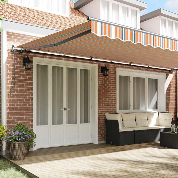 vidaXL H&aelig;gt a&eth; draga saman skyggni Marglitur 600 &times; 300 cm