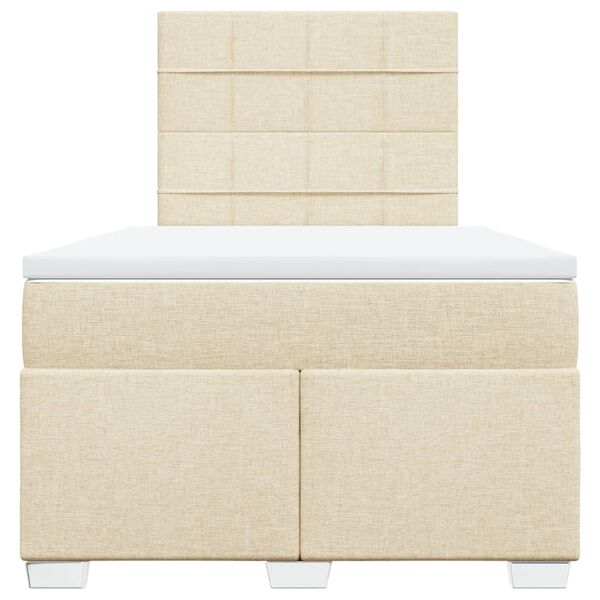 vidaXL H&oacute;lfa&eth; Springr&uacute;m me&eth; D&yacute;nu Rj&oacute;ma 120x190 cm Tauefni