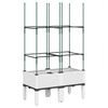vidaXL Gr&oacute;&eth;urkassi me&eth; Rimlagrind 80x40x142,5 cm Hv&iacute;tt PP