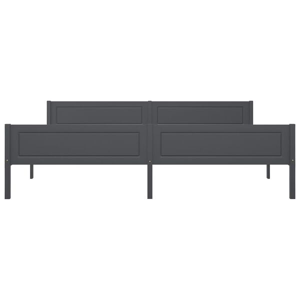 vidaXL R&uacute;mgrind Gegnheil Fura Gr&aacute; 200x200 cm