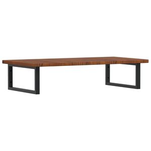 vidaXL Veggfest Handlaugarhilla St&aacute;l og Gegnheil Eik