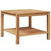 vidaXL S&oacute;fabor&eth; me&eth; geymslu Br&uacute;nn 60 x 60 x 45 cm Solid teak vi&eth;ur