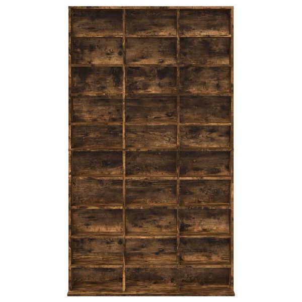 vidaXL Geisladiskask&aacute;pur Reyklitu&eth; Eik 102x23x177,5 cm Hanna&eth;ur vi&eth;ur