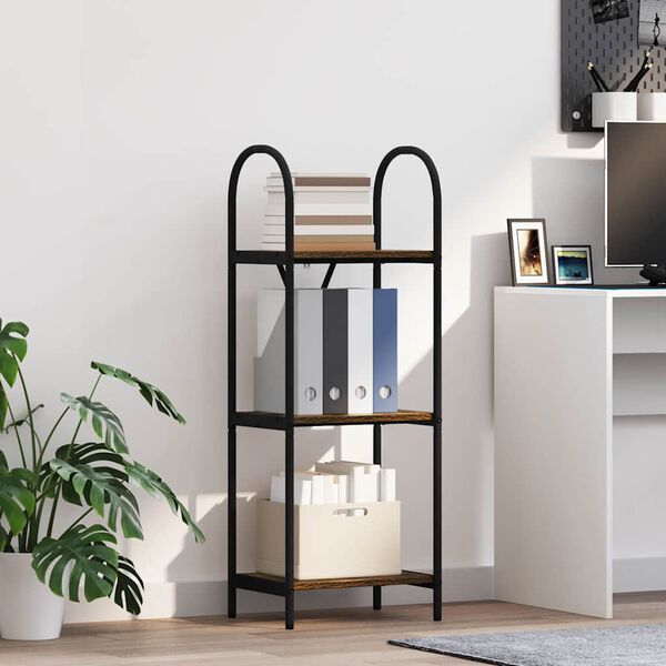 vidaXL Hilla Rau&eth;-eik 40 x 30 x 109 cm Samsettur vi&eth;ur