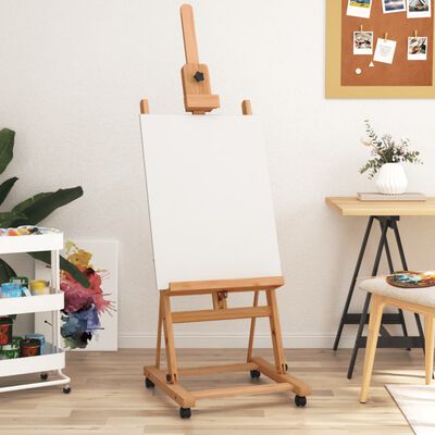 vidaXL Easel Standur 55x53,5x178 cm Gegnheill Beykiviður