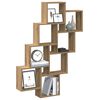 vidaXL Wall Cube Hilla Handverks eik 90x15x119,5 cm Hanna&eth;ur vi&eth;ur
