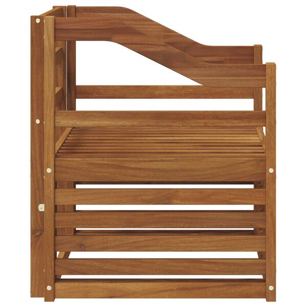 vidaXL &Uacute;ti s&oacute;fasett N&aacute;tt&uacute;rulegur 67 x 63 x 73 cm Hrein akas&iacute;utr&eacute;