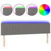 vidaXL LED H&ouml;f&eth;agafl 180x5x78/88 cm D&ouml;kkgr&aacute;tt Efni