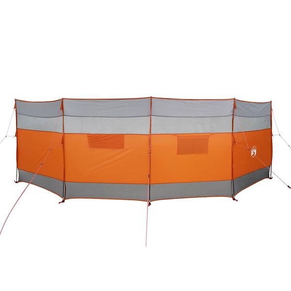 vidaXL Camping Windbreak Gr&aacute;r og Appels&iacute;nugulur 510x153 cm Vatnsheldur