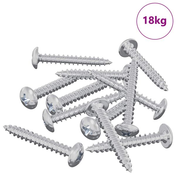 vidaXL Tr&eacute;stungur 8451 pcs Silfur St&aacute;l