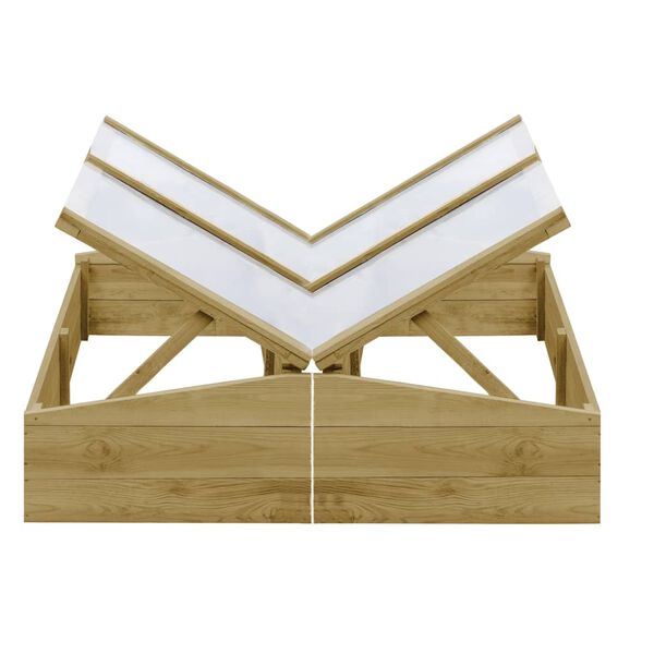 vidaXL Gr&oacute;&eth;urh&uacute;s 2 stk. Gagnvarin Fura 100x50x35 cm