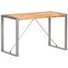 vidaXL Bor&eth;stofubor&eth; 120x60x75 cm Gegnheill Gr&oacute;fur Mang&oacute;vi&eth;ur