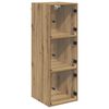 vidaXL Veggsk&aacute;pur Artisan Eik 35 x 37 x 102 cm Samsettur vi&eth;ur