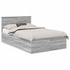 vidaXL Ramsv&iacute;k me&eth; h&ouml;fu&eth;gafl Gr&aacute;r Sonoma 120 x 190 cm Samsettur vi&eth;ur
