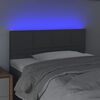 vidaXL LED H&ouml;f&eth;agafl 100x5x78/88 cm D&ouml;kkgr&aacute;tt Efni