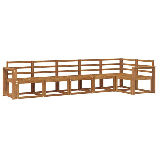 vidaXL &Uacute;ti s&oacute;fasett 6 pcs N&aacute;tt&uacute;rulegur Hrein akas&iacute;utr&eacute;