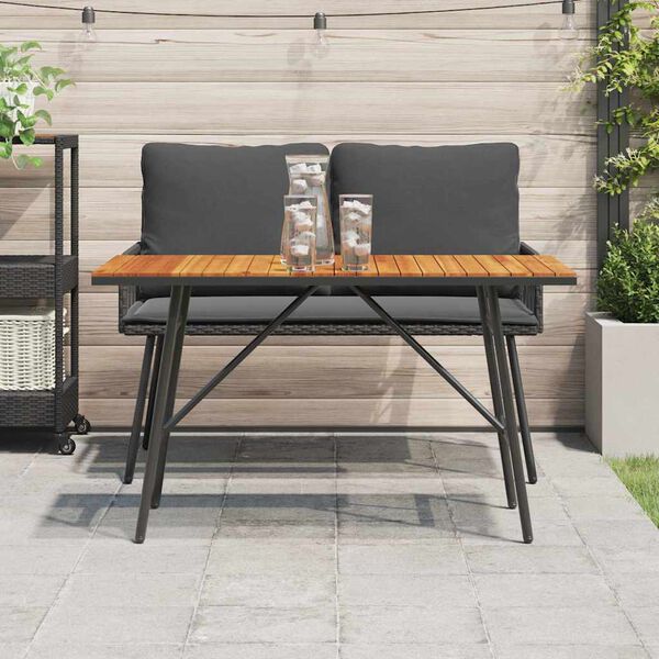 vidaXL Borðstofuborð Brúnn 110 x 55 x 62 cm Gegnheill akasíuviður