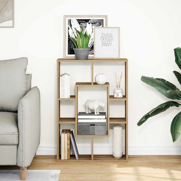 vidaXL Bókahilla Artisian Eik 63x20x90 cm Samsettur Viður