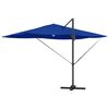 vidaXL Cantilever Roma Parasol Blátt og svart 352 x 251 x 265 cm