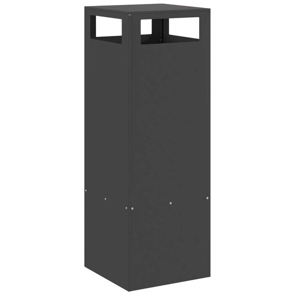 vidaXL Eldurn Svartur 35 x 35 x 100 cm Stál