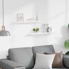 vidaXL Myndarammi Syllu Hillur 2 stk Hv&iacute;tar 60x9x3 cm MDF