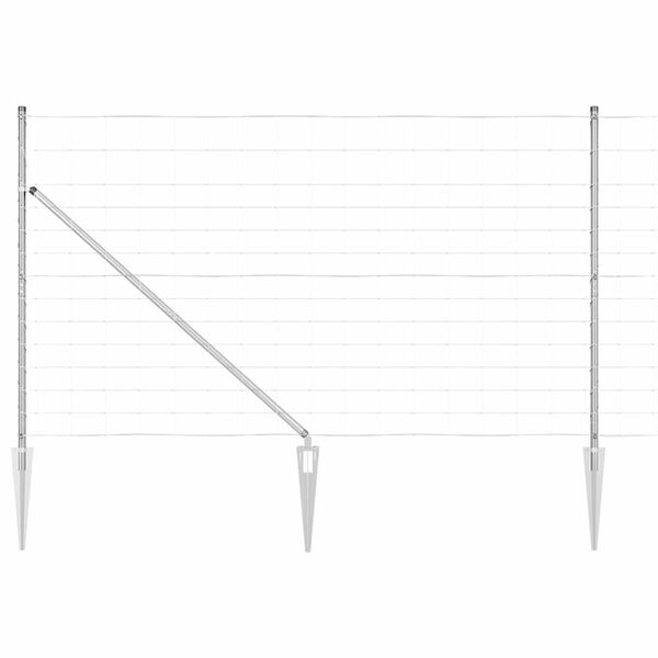 vidaXL Gir&eth;ingarp&oacute;stur Galvaniseru&eth; 50 x 1,4 m St&aacute;l