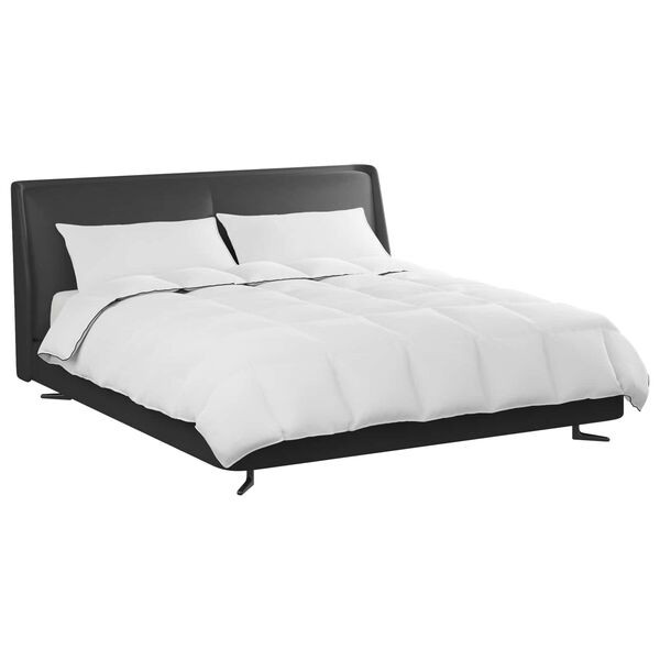 vidaXL Vetrar s&aelig;ng me&eth; kodda 3 pcs Hv&iacute;tt D&uacute;nfja&eth;rir