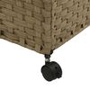 vidaXL þvottakarfa með Hjólum 60x35x60,5 cm Rattan