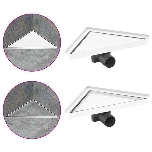 vidaXL Sturtuni&eth;urfall me&eth; 2-&iacute;-1 Lokun 25x25 cm Ry&eth;fr&iacute;tt st&aacute;l