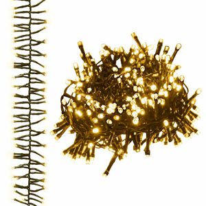 vidaXL LED Lj&oacute;saser&iacute;a me&eth; 400 Lj&oacute;sum Hl&yacute;tt-Hv&iacute;t 7,4 m PVC