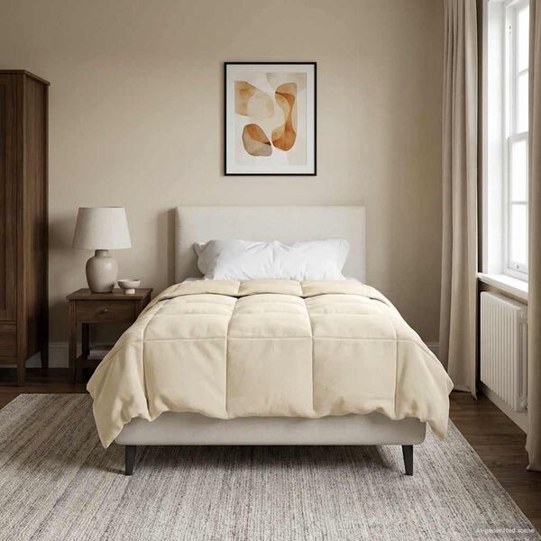 vidaXL Full &aacute;rs d&yacute;na S&iacute;&eth;la&eth; Rj&oacute;malitur 155 x 200 cm M&iacute;kr&oacute;f&iacute;ber