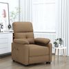 vidaXL Electric Recliner stóll Brúnt efni