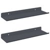 vidaXL Flj&oacute;tandi skrifbor&eth; 2 pcs Antras&iacute;t 30 x 9 x 2,5 cm St&aacute;l