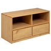 vidaXL Sj&oacute;nvarpssk&aacute;pur &bdquo;SAUDA&ldquo; Eikarlitur 99x43x55 cm Gegnheil Fura
