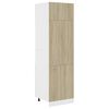 vidaXL Sk&aacute;pur fyrir K&aelig;li Sonoma Eik 60x57x207 cm Sp&oacute;naplata