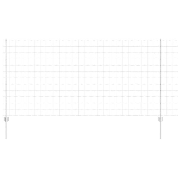 vidaXL Gir&eth;ing me&eth; p&oacute;st Silfur 1,2 x 10 m St&aacute;l