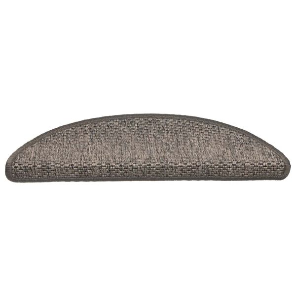 vidaXL Stigamottur Sj&aacute;lfl&iacute;mandi Sisal-Look 30 stk 56x17x3cm Br&uacute;n Beige