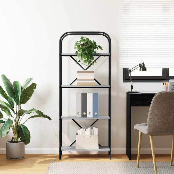 vidaXL Hilla Gr&aacute;r Sonoma 60 x 30 x 146 cm Samsettur vi&eth;ur