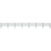 vidaXL Gir&eth;ingarplata me&eth; st&oacute;lpum &uacute;r j&aacute;rni 1212x80 cm gr&aelig;n