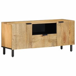 vidaXL sjónvarpsskápur Brúnn 105x33x46 cm Solid Wood Mango