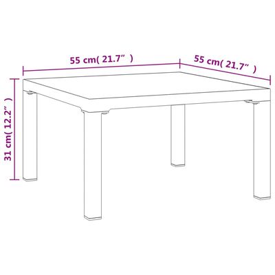 vidaXL 5 Parta Garðsófa Svart og Grátt Pólýrattan