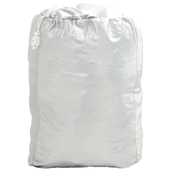 vidaXL H&aacute;lf B&iacute;layfirbrei&eth;sla me&eth; Kr&oacute;kum Silfurlitu&eth; XL PEVA