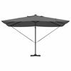 vidaXL Cantilever Roma Parasol Antrasít og svart 352 x 251 x 265 cm